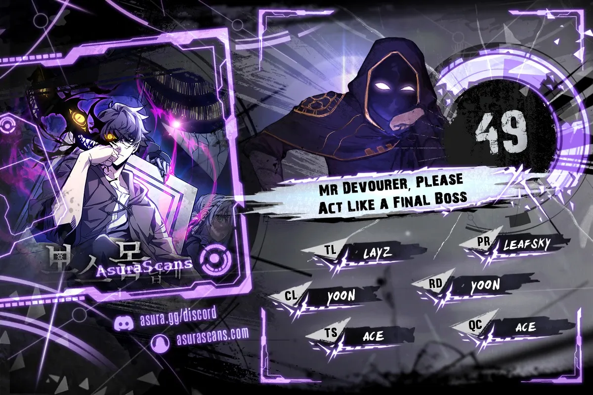 Mr Devourer, Please Act Like a Final Boss Chapter 49 scans online, Read Mr Devourer, Please Act Like a Final Boss Chapter 49 in English for free, read Mr Devourer, Please Act Like a Final Boss Chapter 49, Mr Devourer, Please Act Like a Final Boss Chapter 49 asura scans, Mr Devourer, Please Act Like a Final Boss Chapter 49 asura, Mr Devourer, Please Act Like a Final Boss Chapter 49 at asura scans